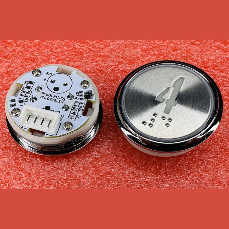 Кнопочный модуль "4" с кодом Брайля SM.04PB/E3 STEP KOYO